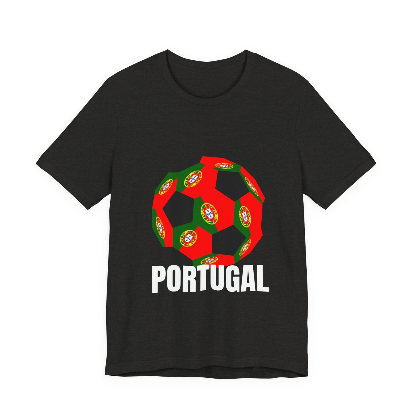 Portugal Fan Specialty Soccer Ball Design T Shirt