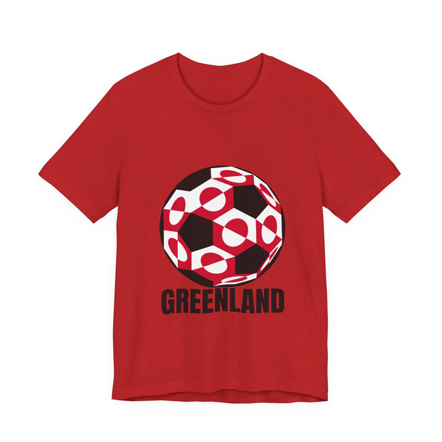 Greenland Fan Specialty Soccer Ball Design T Shirt