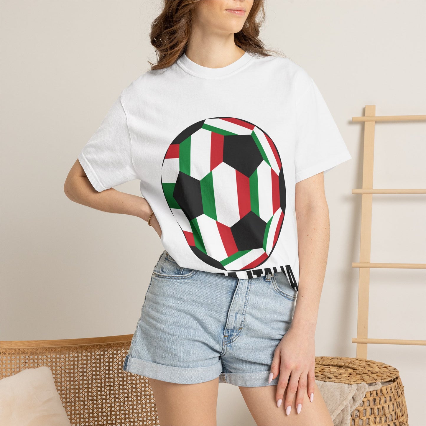 Forza Italia Fan Specialty Soccer Ball Design T Shirt