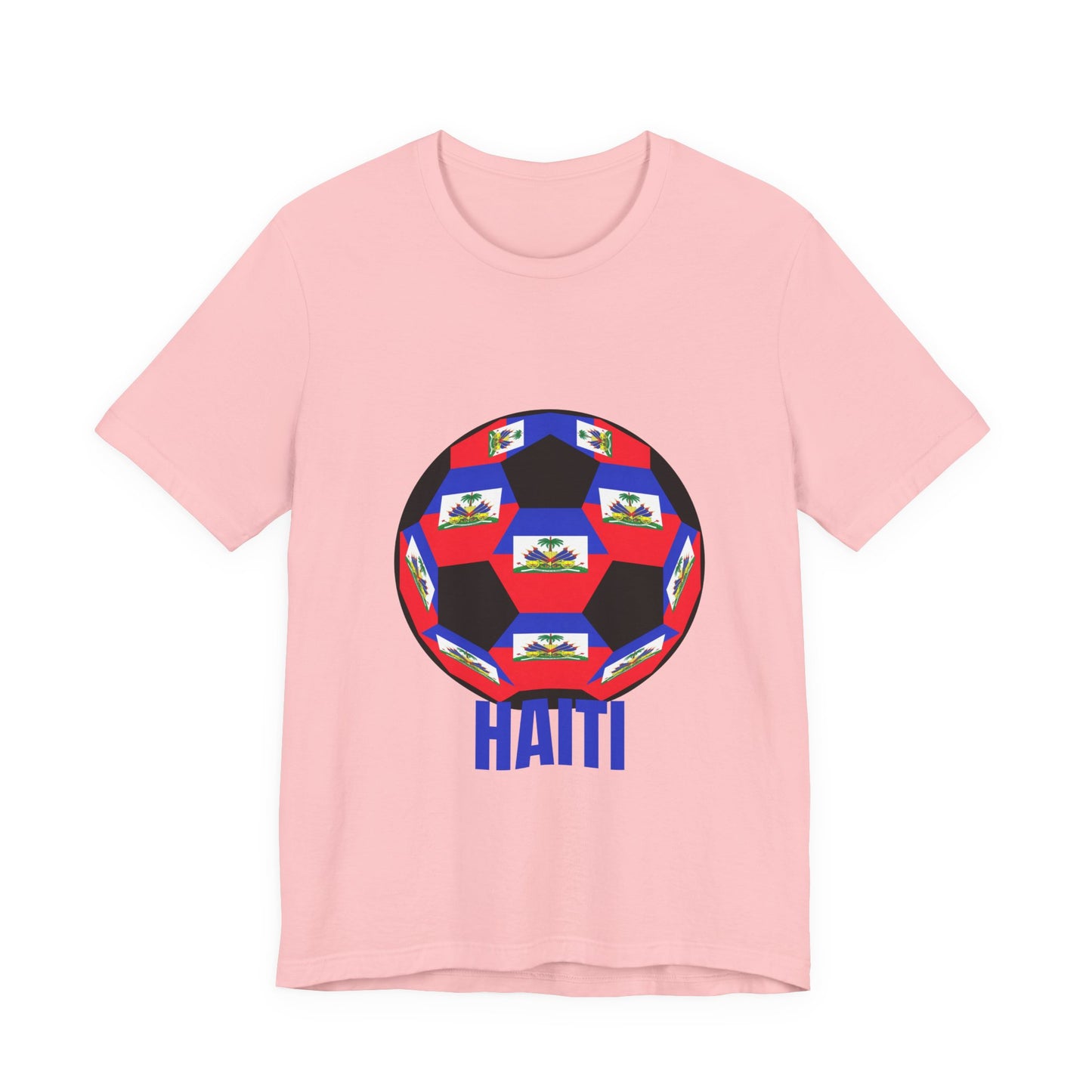 Haiti Fan Specialty Soccer Ball Design T Shirt