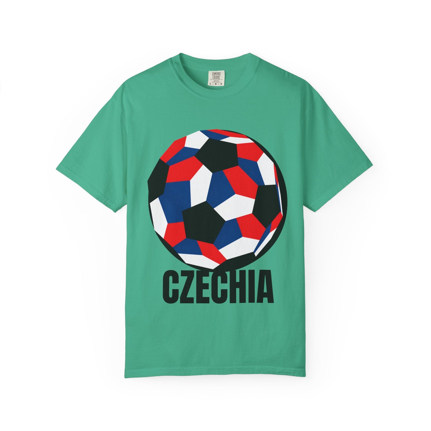 Czechia Fan Specialty Soccer Ball Design T Shirt