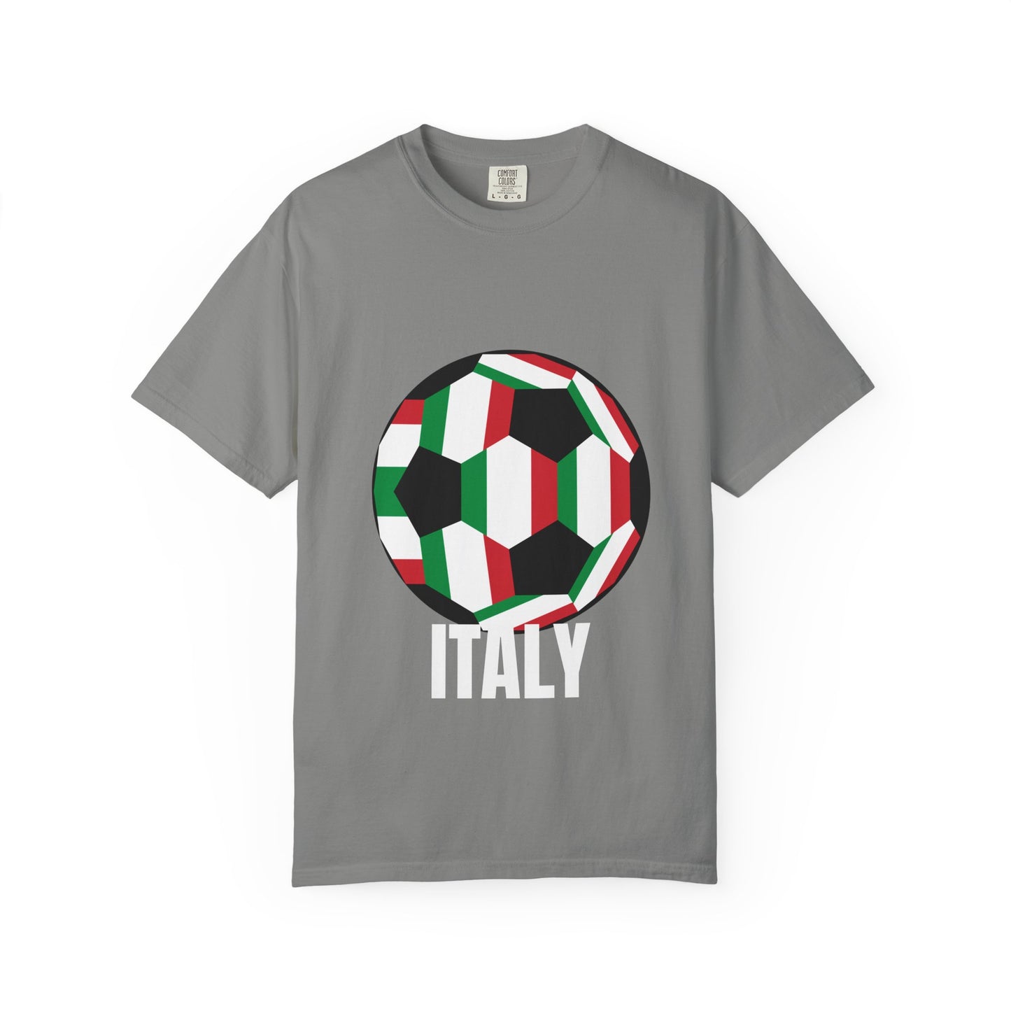 Italy Fan Specialty Soccer Ball Design T Shirt