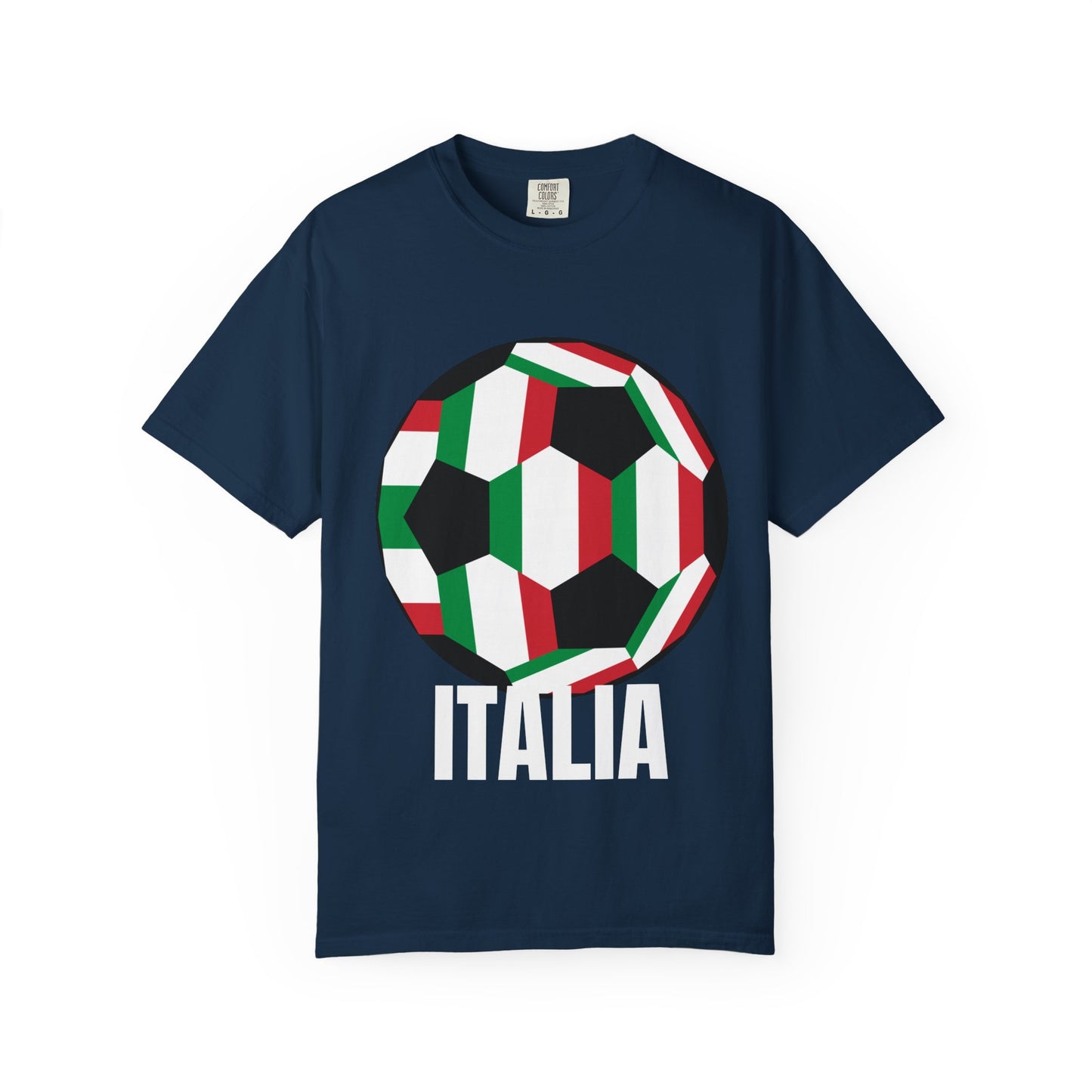 Italia Fan Specialty Soccer Ball Design T Shirt
