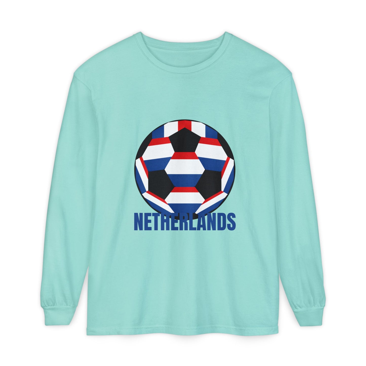 Netherlands Fan Specialty Soccer Ball Long Sleeve Tee