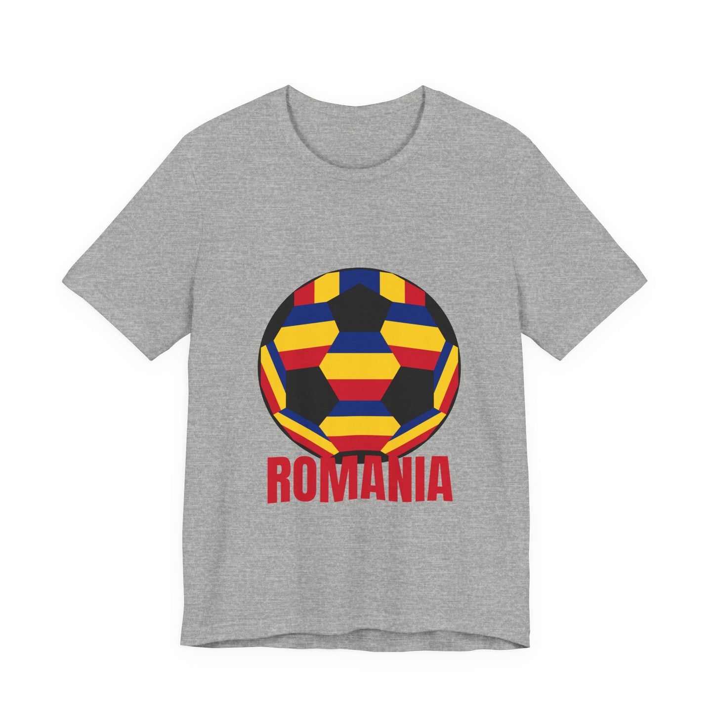 Romania Fan Specialty Soccer Ball Design T Shirt