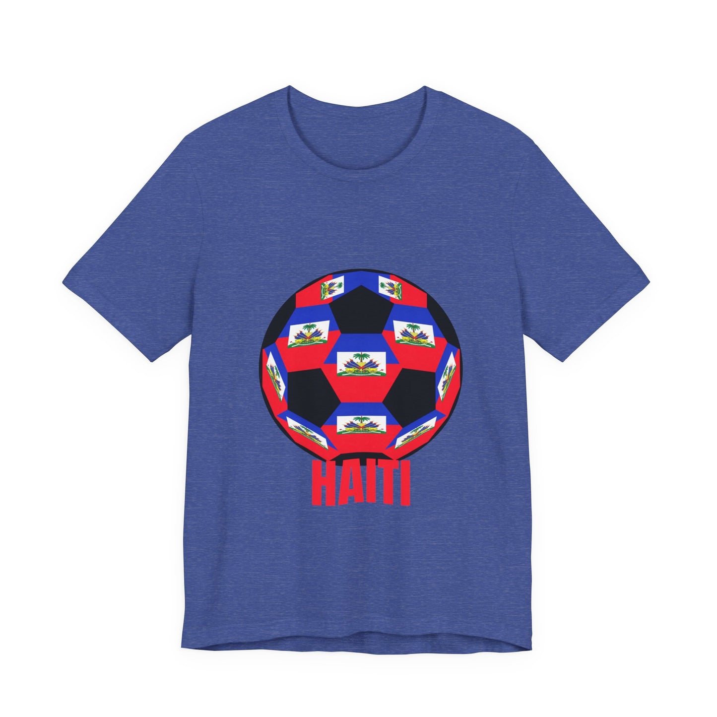 Haiti Fan Specialty Soccer Ball Design T Shirt