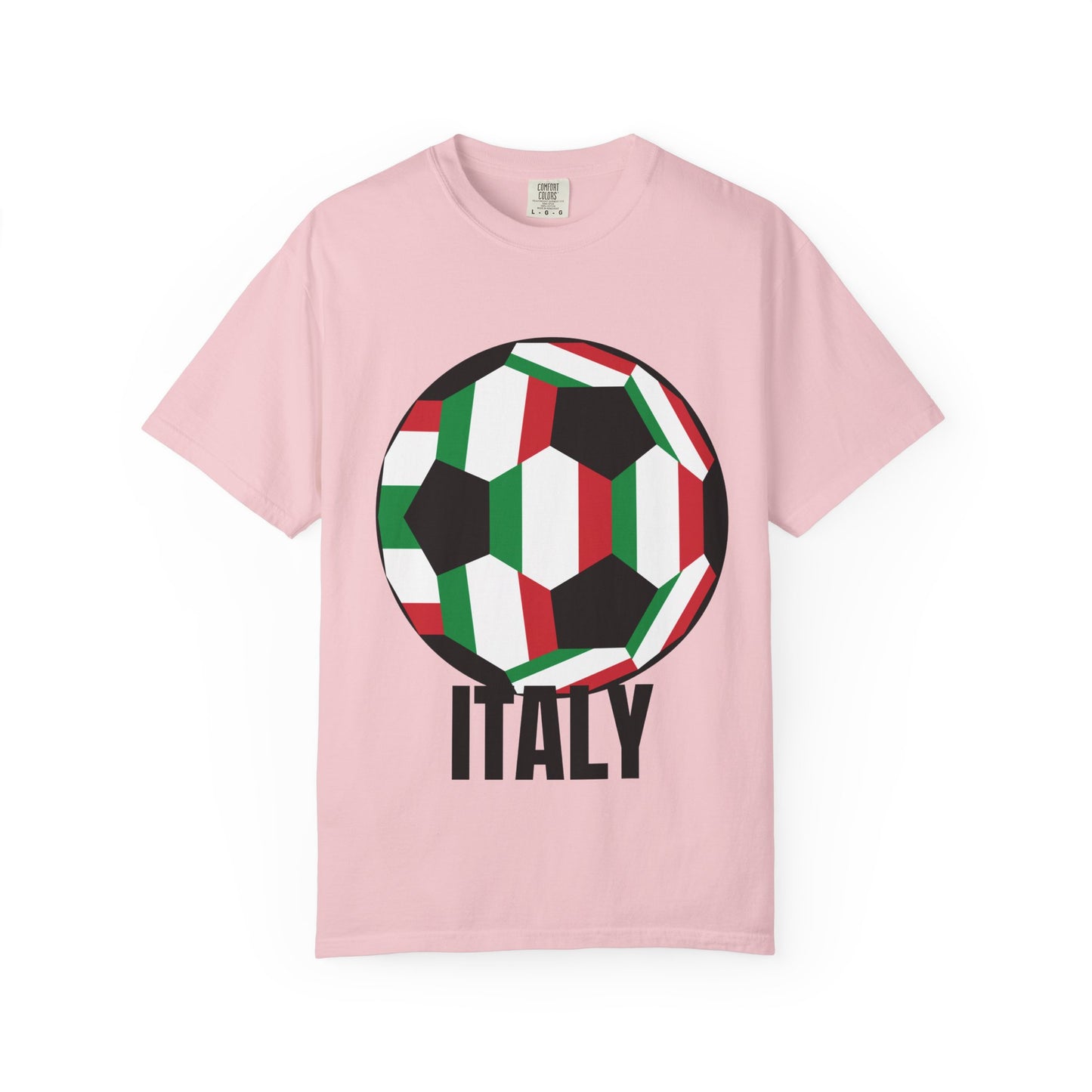 Italy Fan Specialty Soccer Ball Design T Shirt