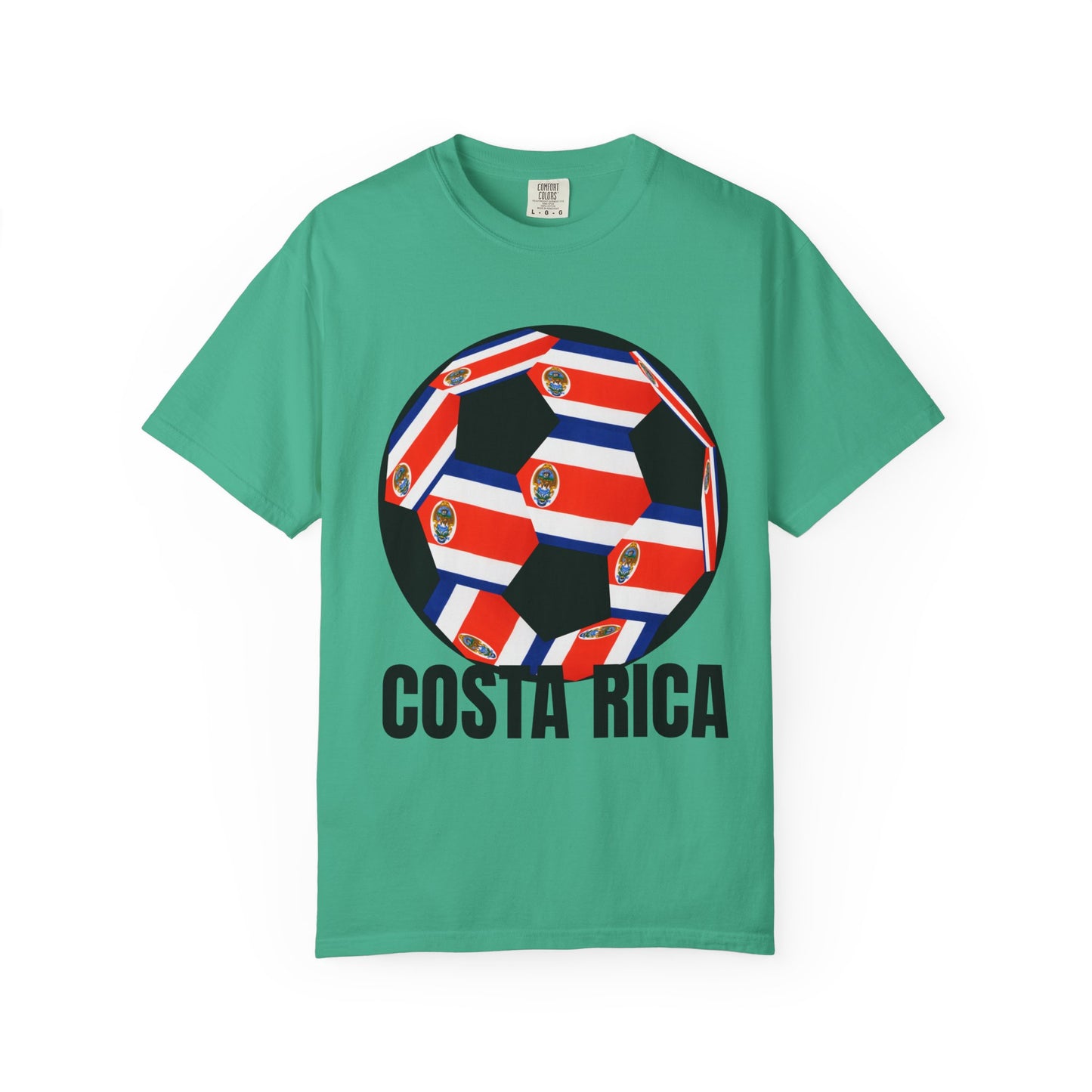 Costa Rica Fan Specialty Soccer Ball Design T Shirt