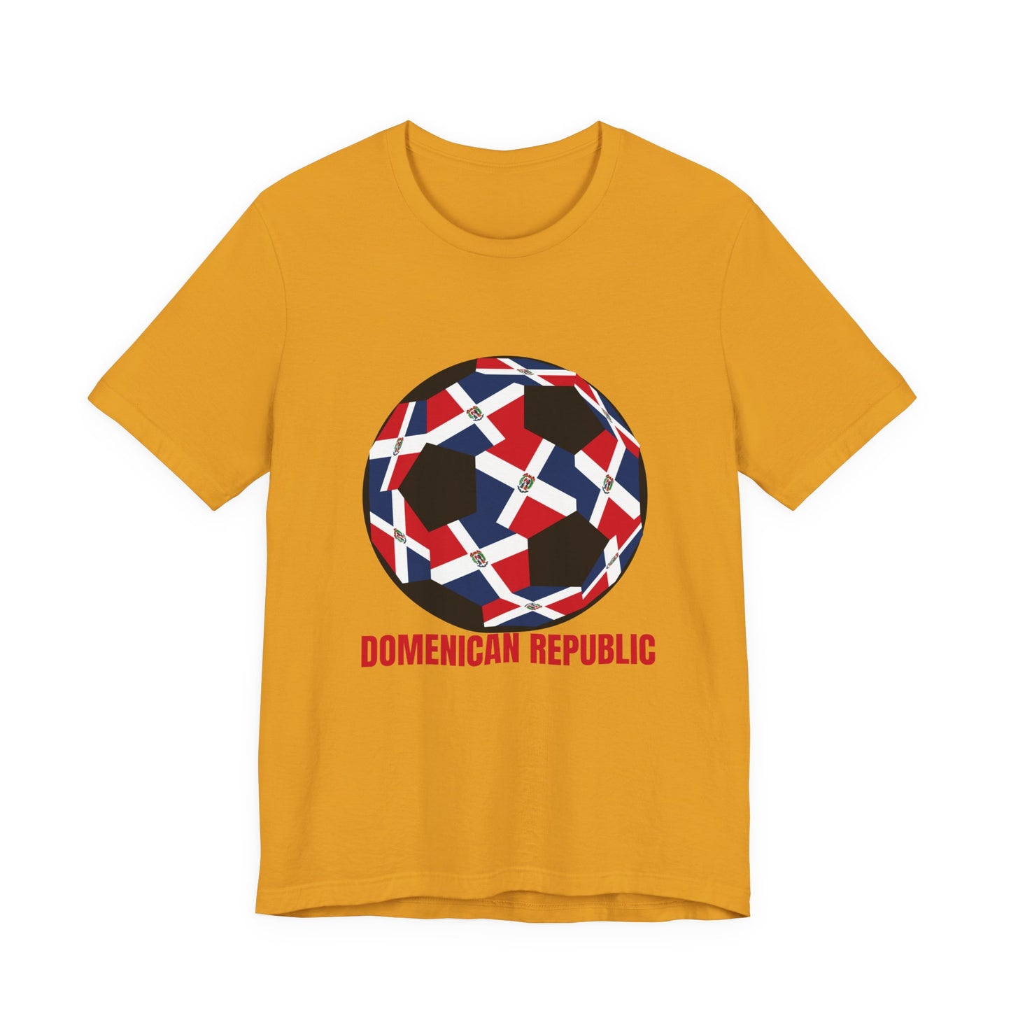 Domenican Republic Fan Specialty Soccer Ball Design T Shirt