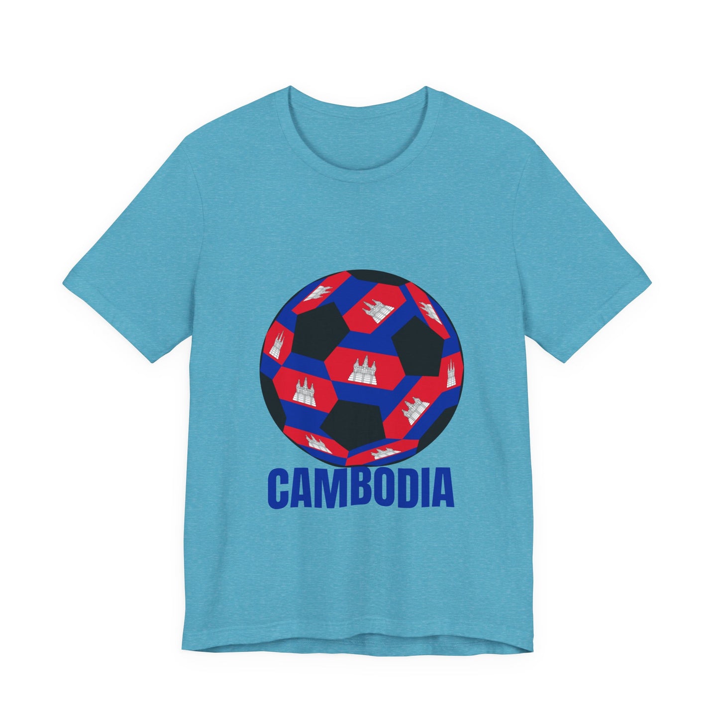 Cambodia Fan Specialty Soccer Ball Design T Shirt