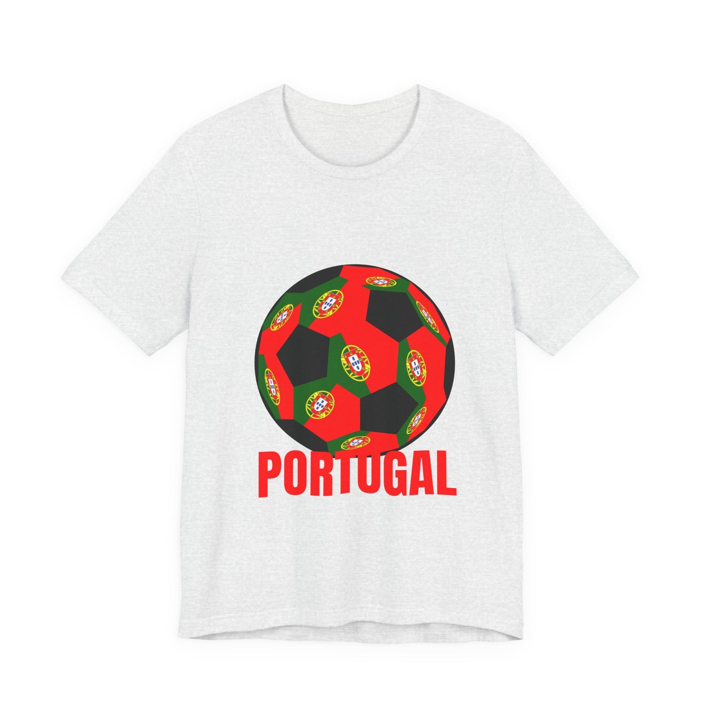 Portugal Fan Specialty Soccer Ball Design T Shirt