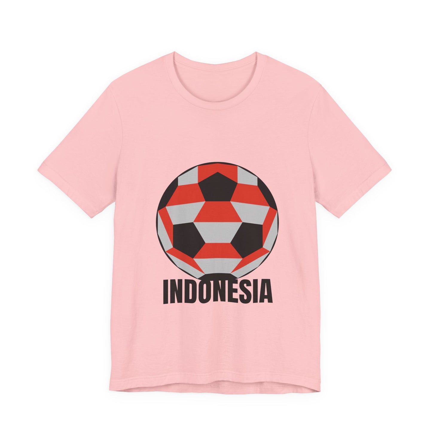 Indonesia Fan Specialty Soccer Ball Design T Shirt