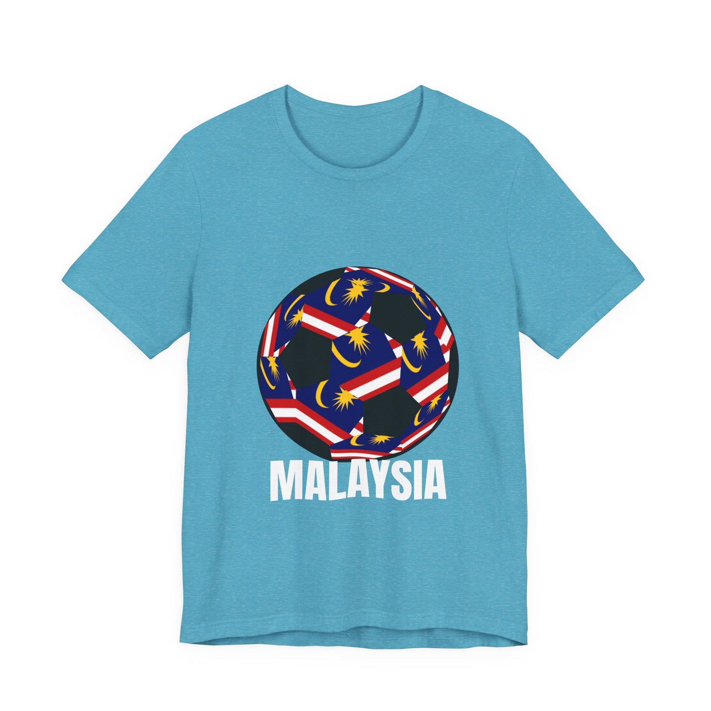Malaysia Fan Specialty Soccer Ball Design T Shirt