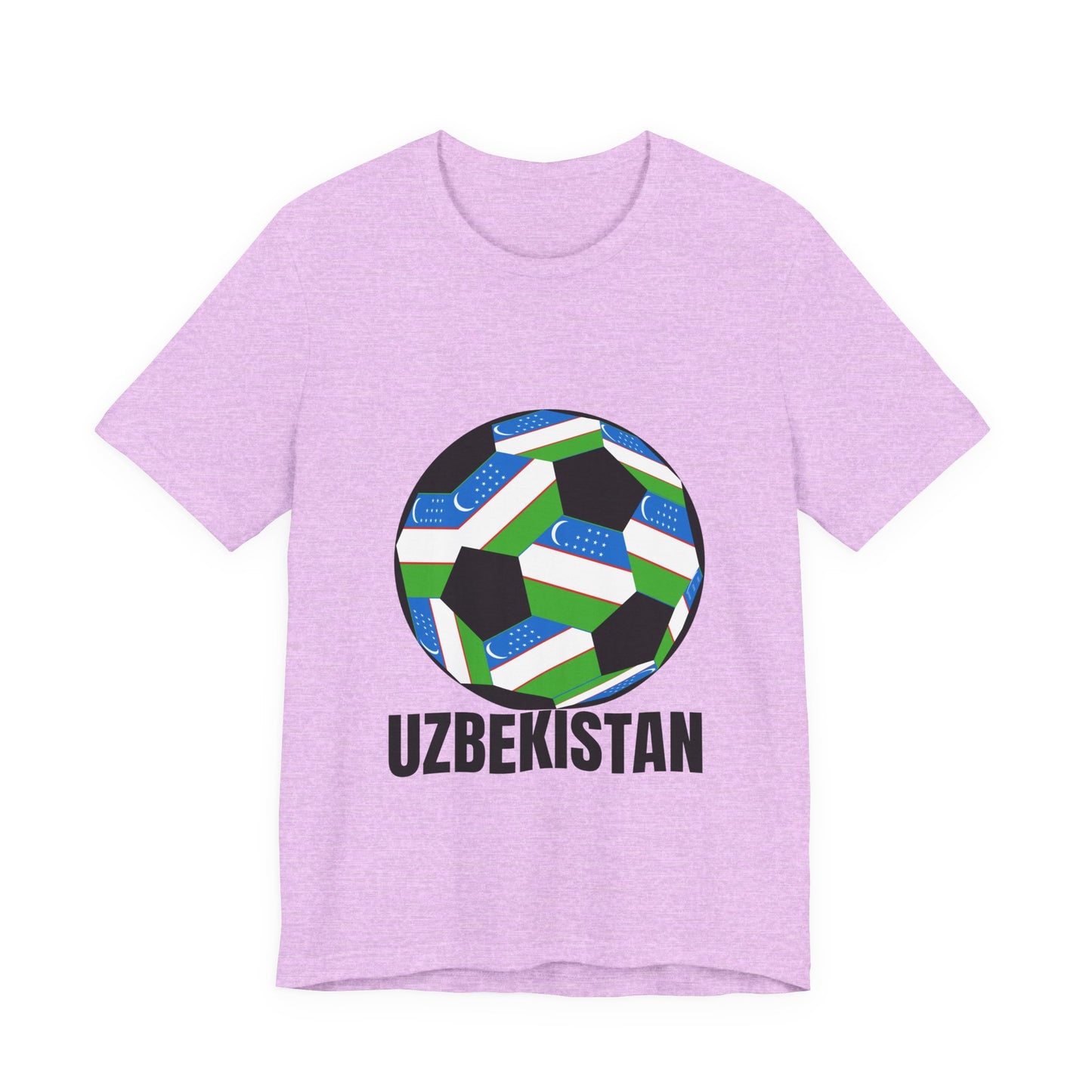 Uzbekistan Fan Specialty Soccer Ball Design T Shirt