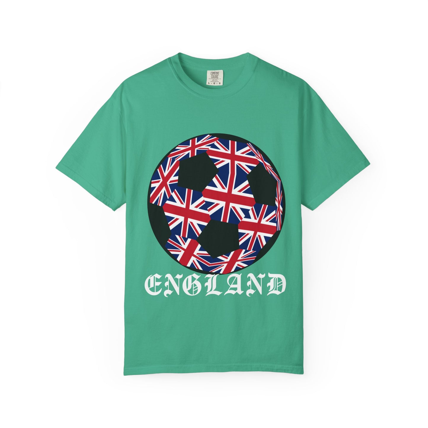 Old English Style Specialty Soccer Ball Design T Shirt