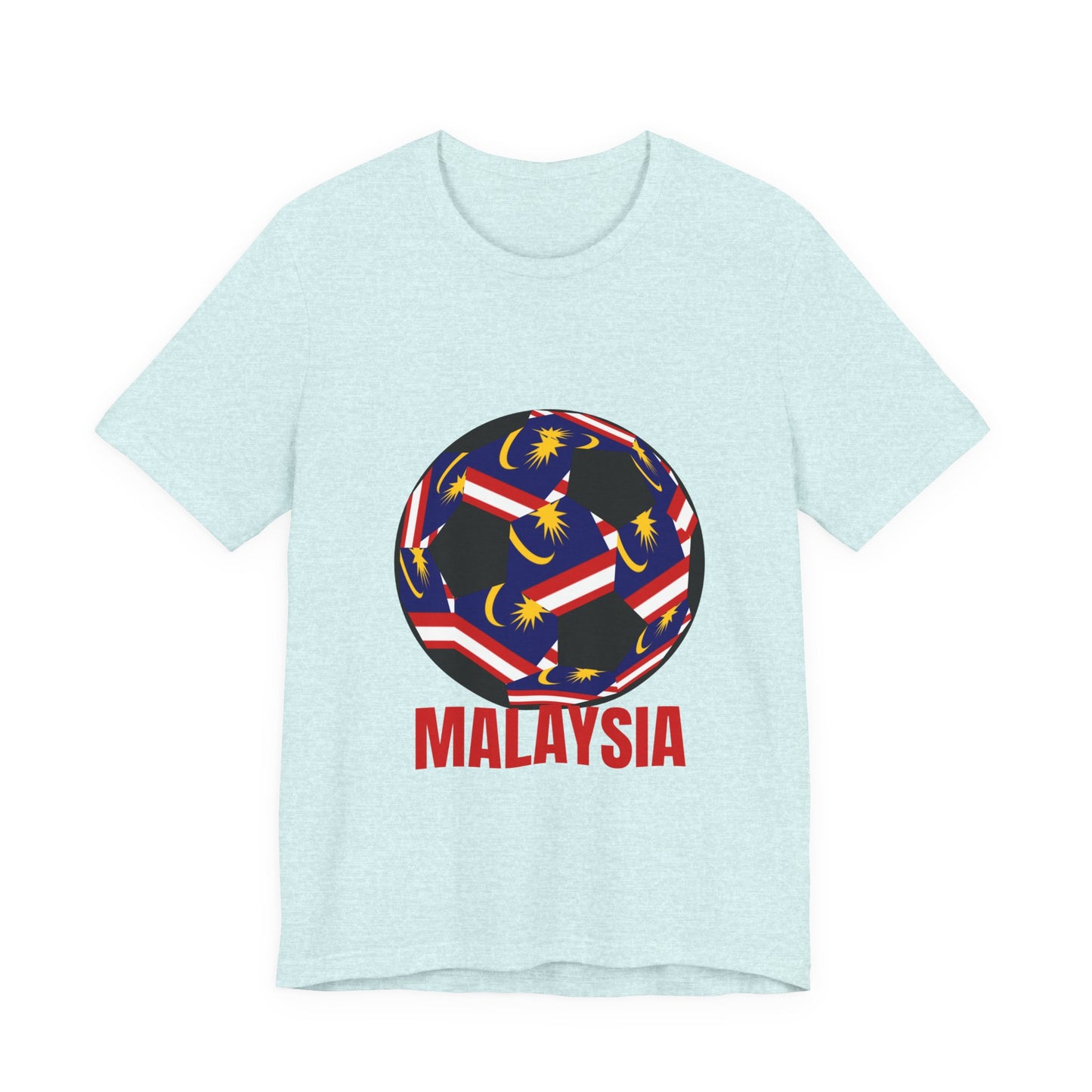 Malaysia Fan Specialty Soccer Ball Design T Shirt