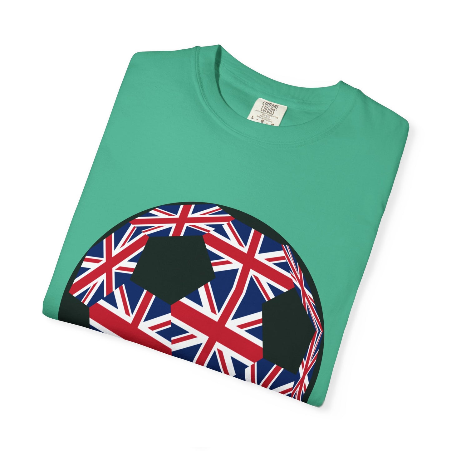 Great Britain Fan Specialty Soccer Ball Design T Shirt