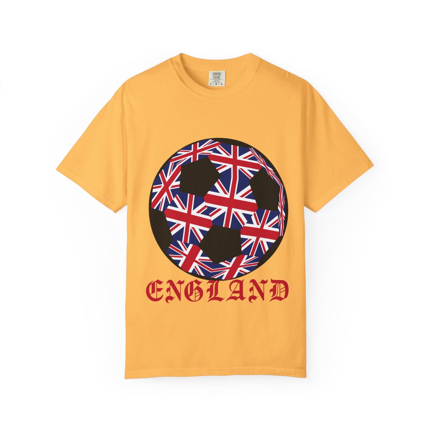 Old English Style Specialty Soccer Ball Design T Shirt