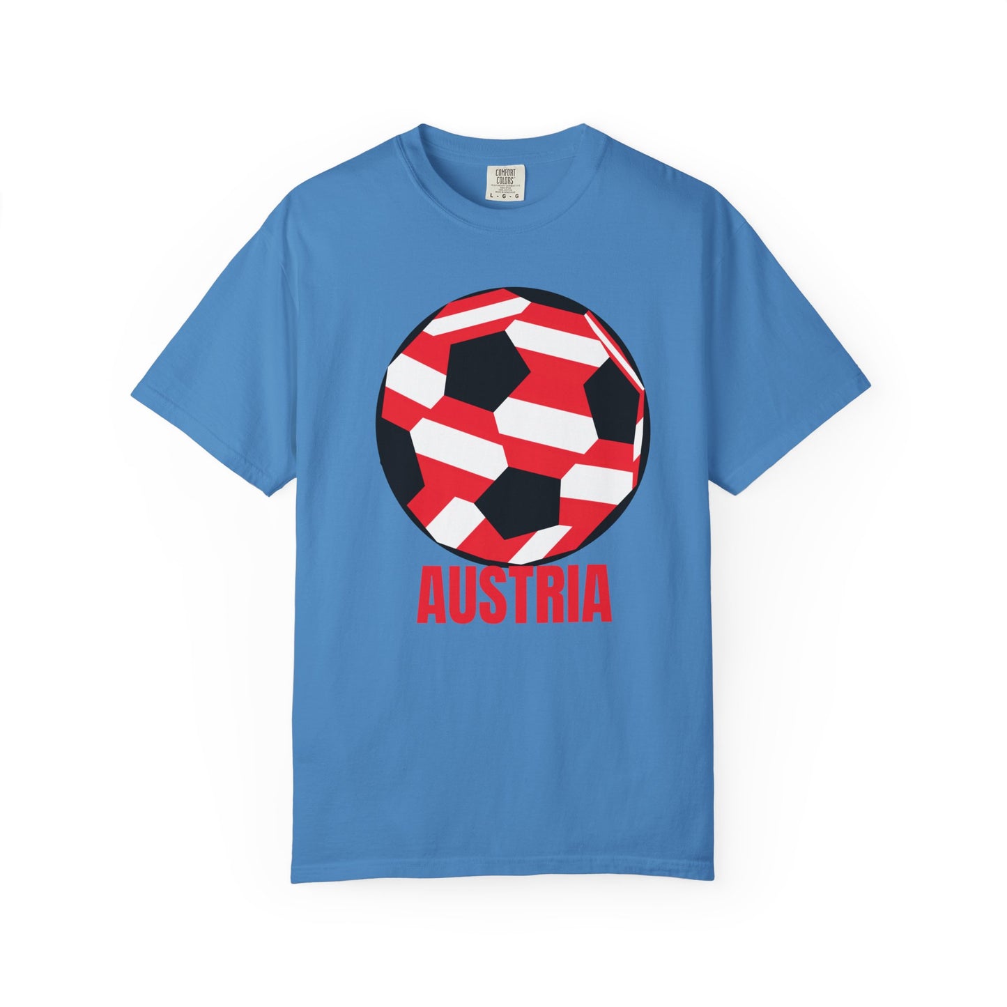 Austria Fan Specialty Soccer Ball Design T-SHirt