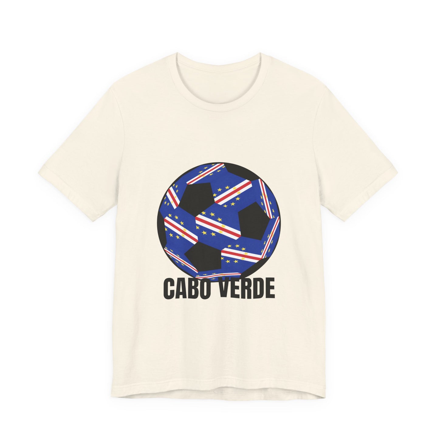 Cabo Verde Fan Specialty Soccer Ball Design T Shirt