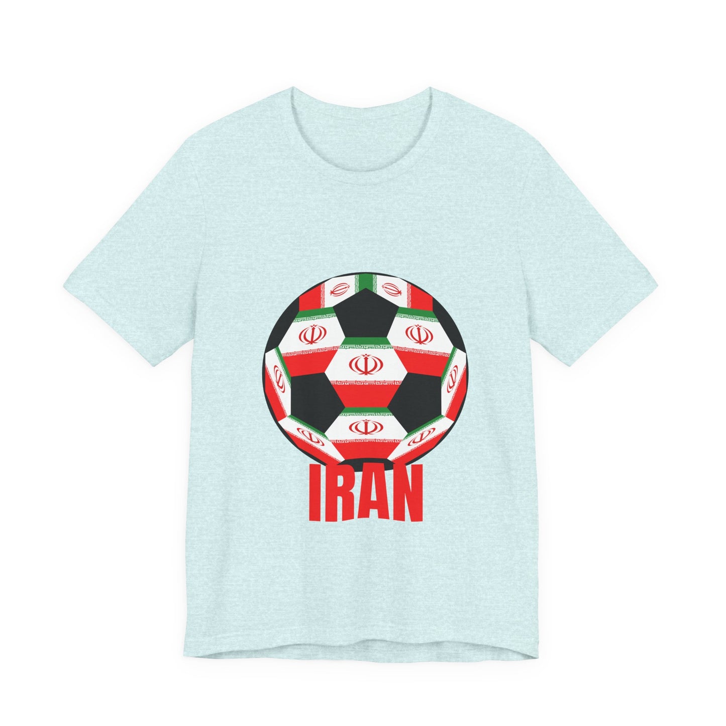 Iran Fan Specialty Soccer Ball Design T Shirt