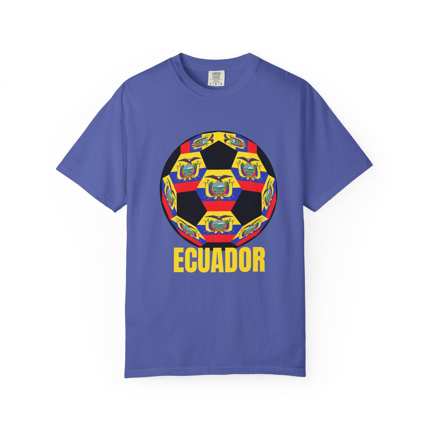 Ecuador Fan Specialty Soccer Ball Design T Shirt