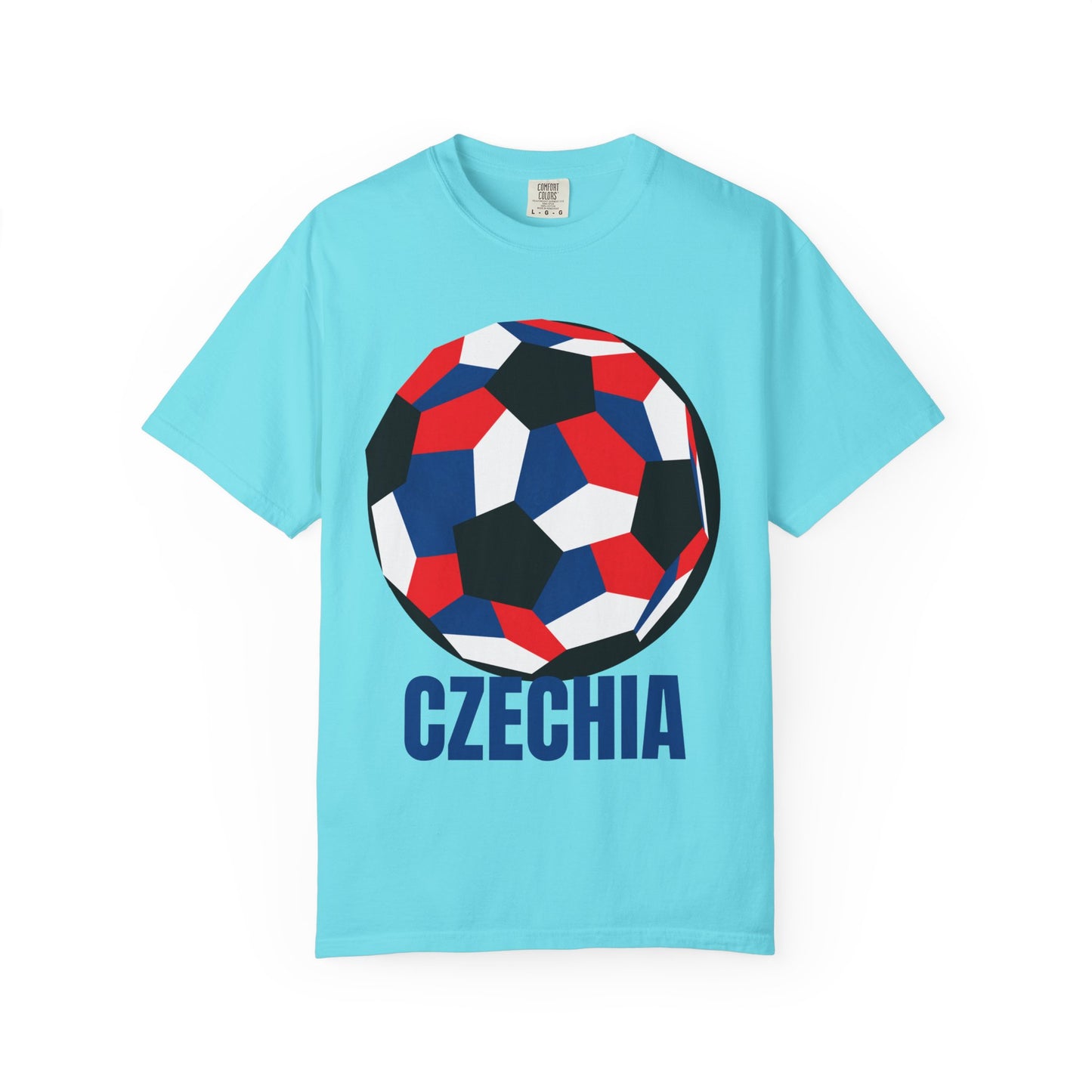 Czechia Fan Specialty Soccer Ball Design T Shirt