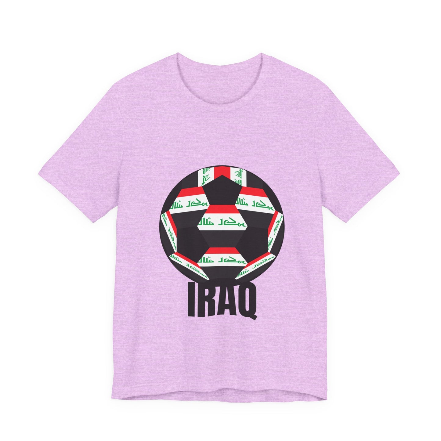 Iraq Fan Specialty Soccer Ball Design T Shirt