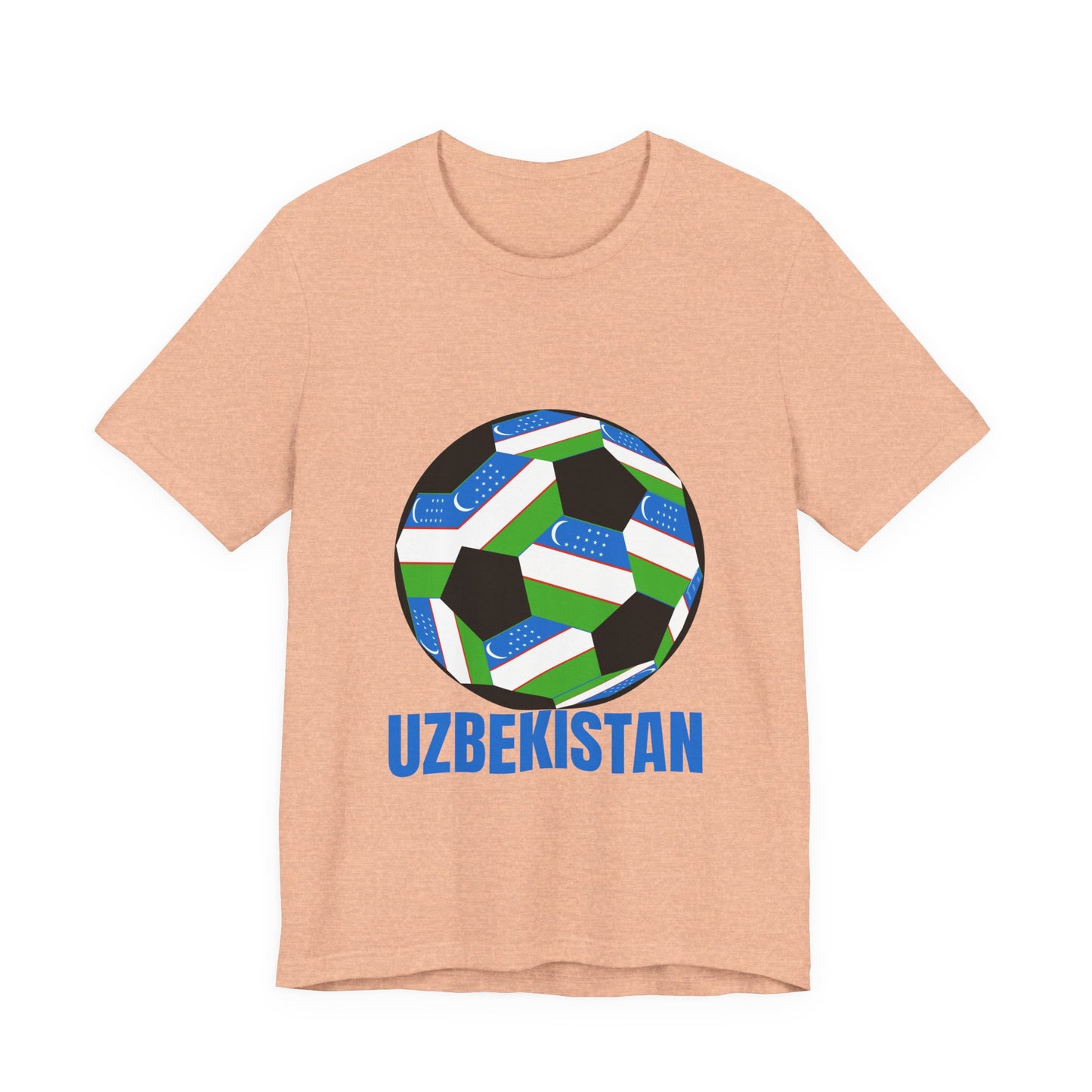 Uzbekistan Fan Specialty Soccer Ball Design T Shirt