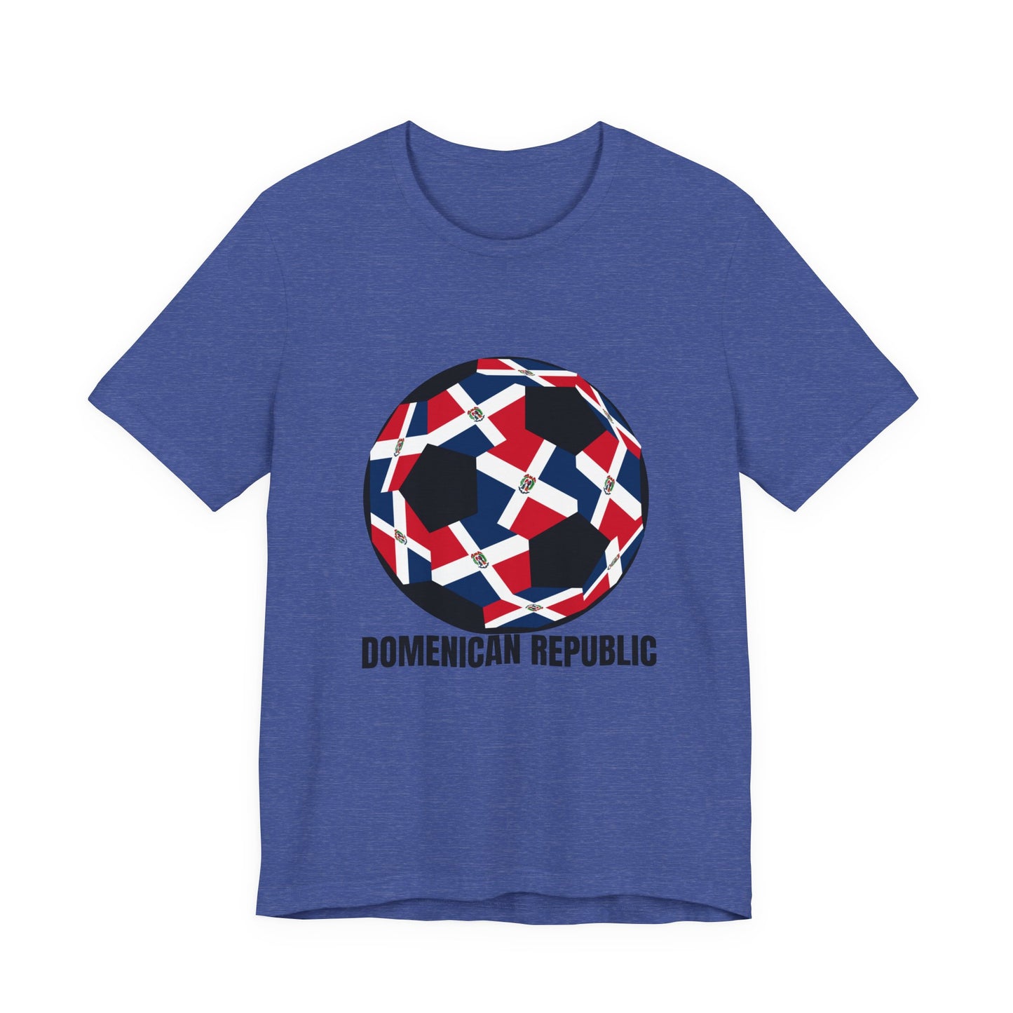 Domenican Republic Fan Specialty Soccer Ball Design T Shirt