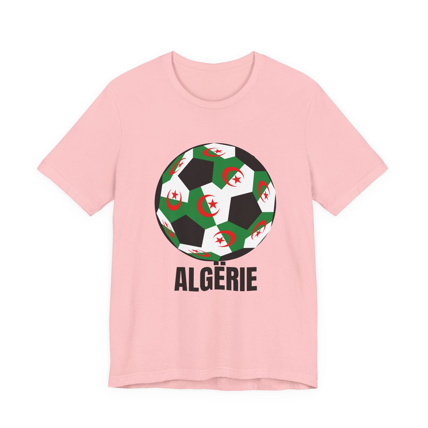 ALGËRIE Fan Specialty Soccer Ball Design T Shirt