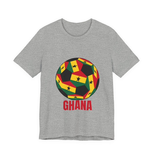 Ghana Fan Specialty Soccer Ball Design T Shirt