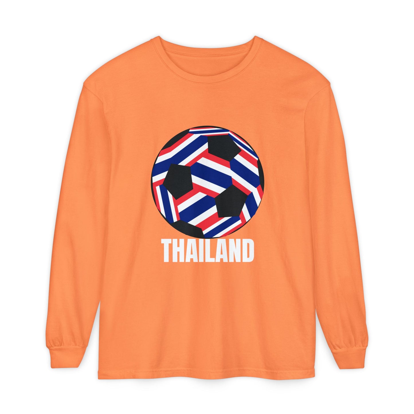Thailand Fan Specialty Soccer Ball Design  Long Sleeve Tee