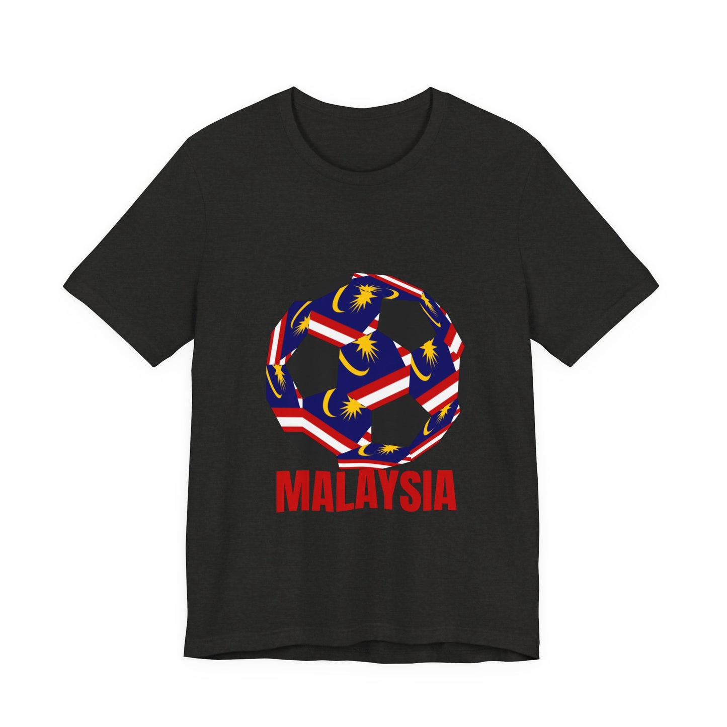 Malaysia Fan Specialty Soccer Ball Design T Shirt