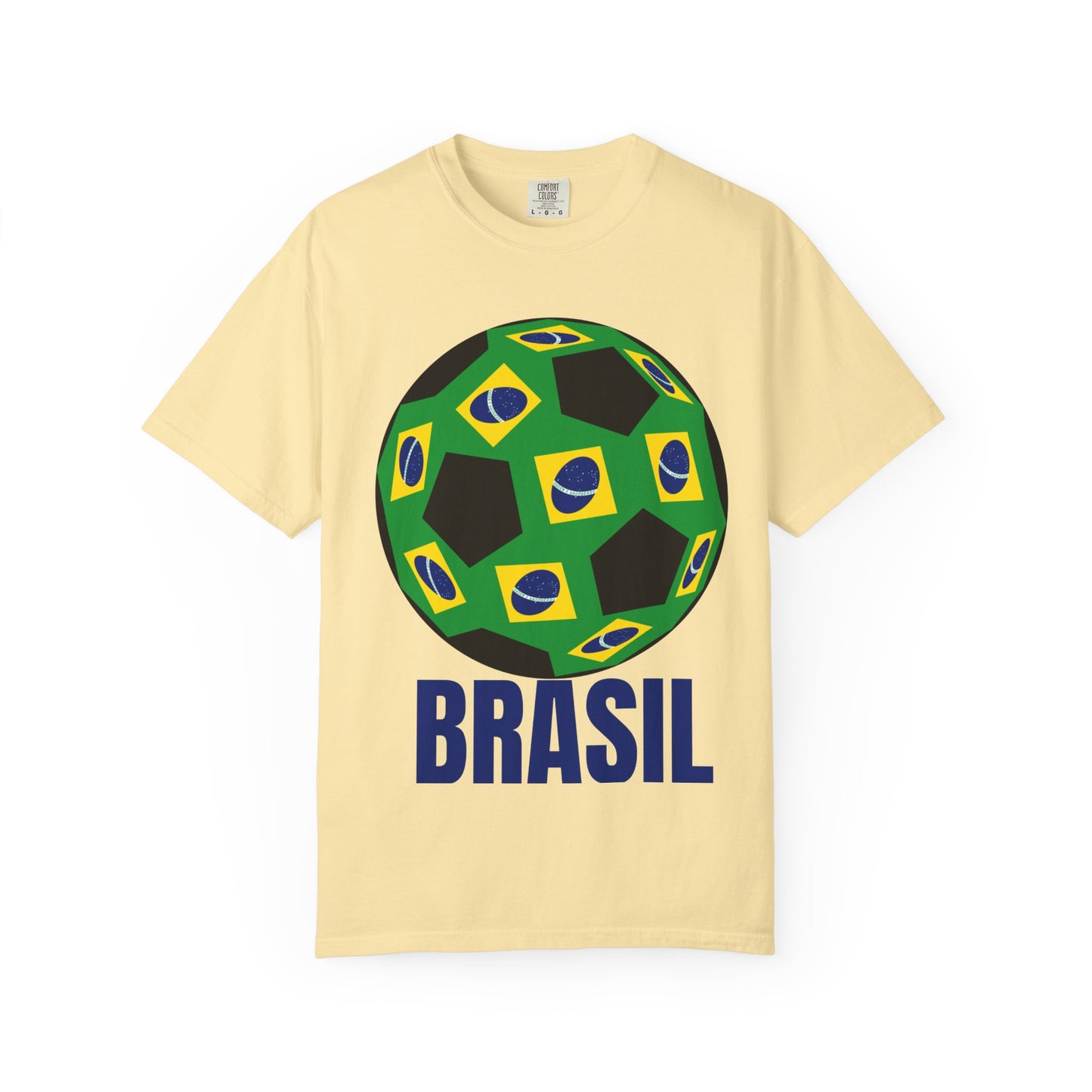 Brasil Fan Specialty Soccer Ball Design T Shirt