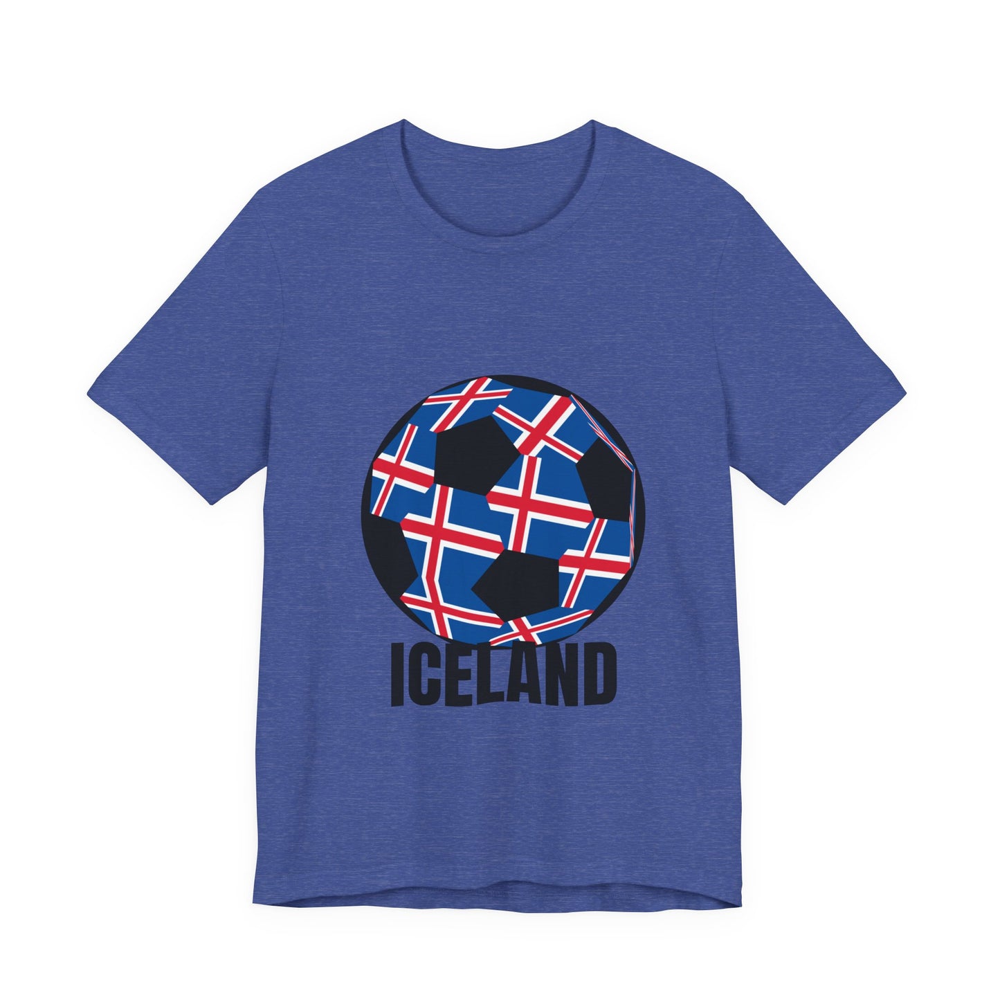 Iceland Fan Specialty Soccer Ball Design T Shirt