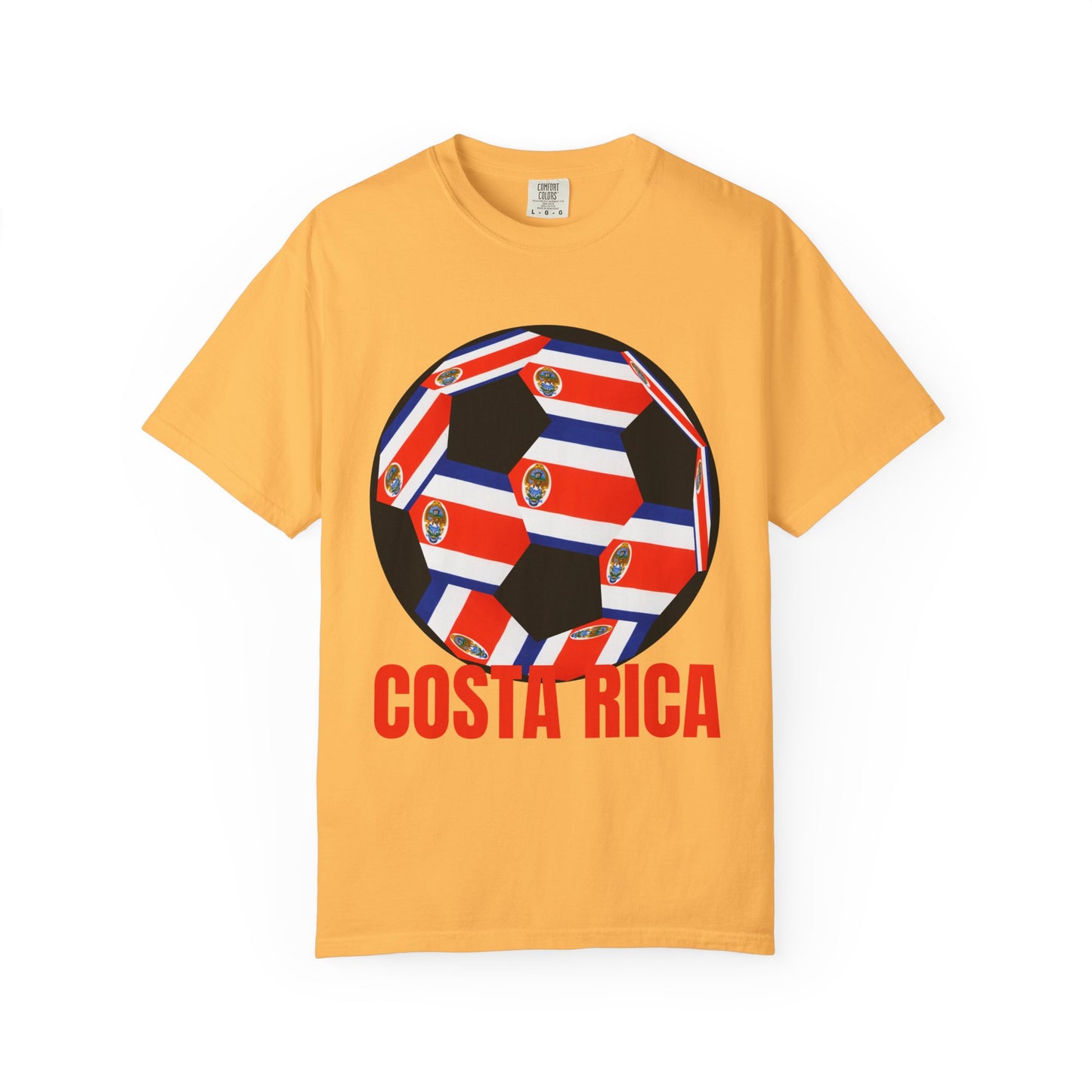 Costa Rica Fan Specialty Soccer Ball Design T Shirt