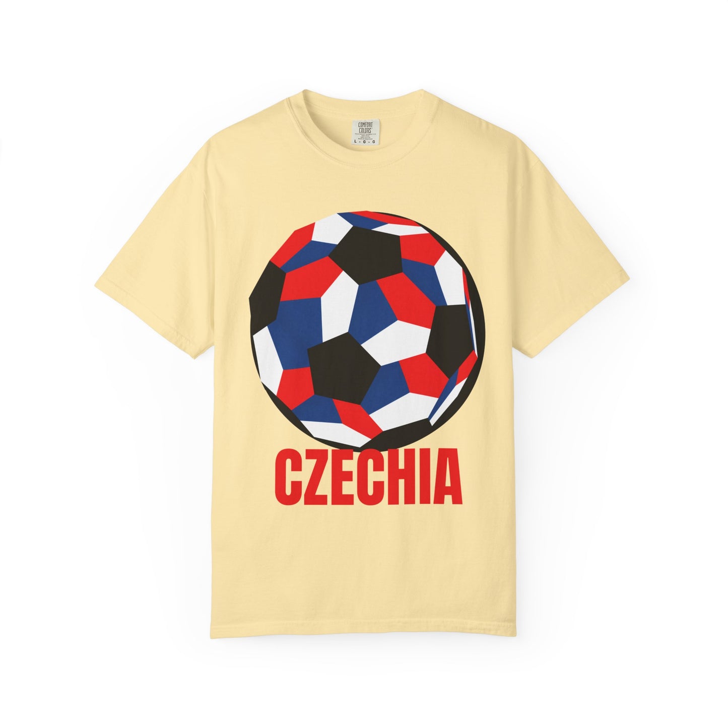 Czechia Fan Specialty Soccer Ball Design T Shirt