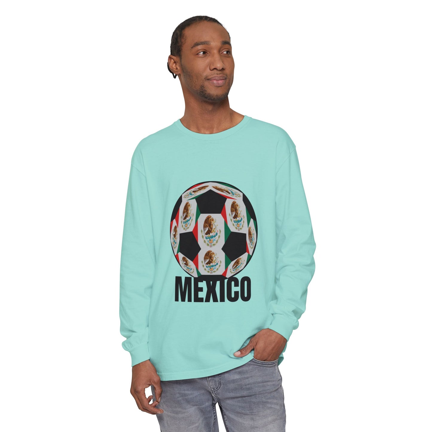 Fan Specialty Soccer Ball Design  Long Sleeve T-Shirt