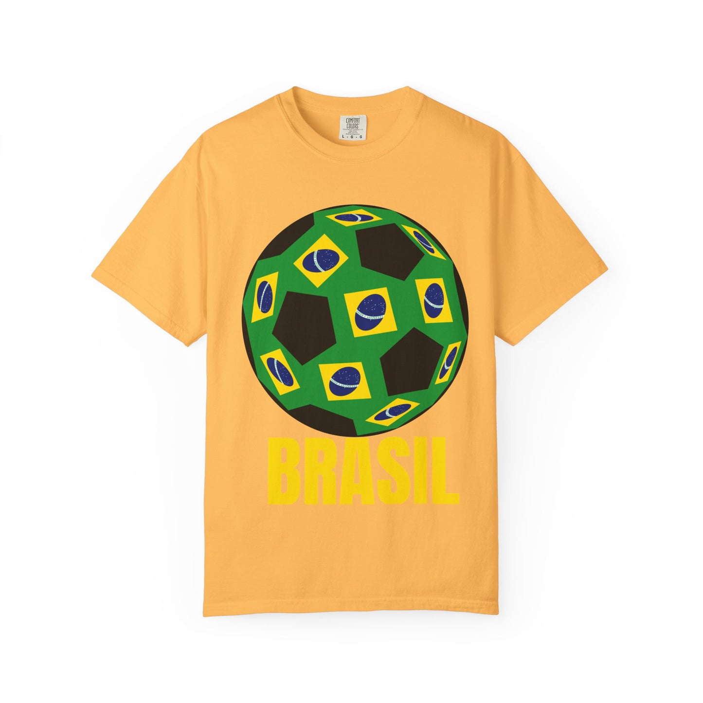 Brasil Fan Specialty Soccer Ball Design T Shirt