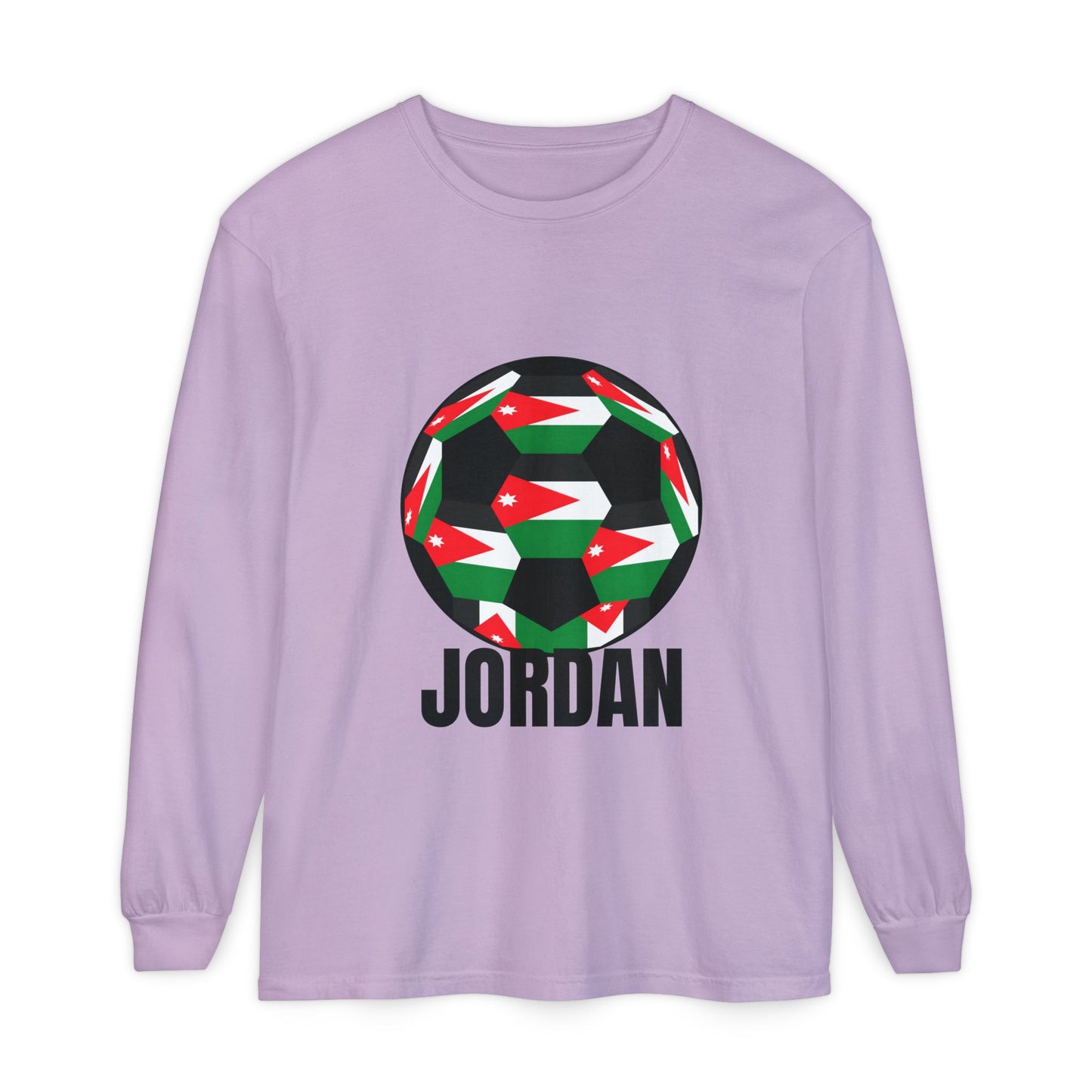 Jordan Fan Specialty Soccer Ball Design Long Sleeve Tee