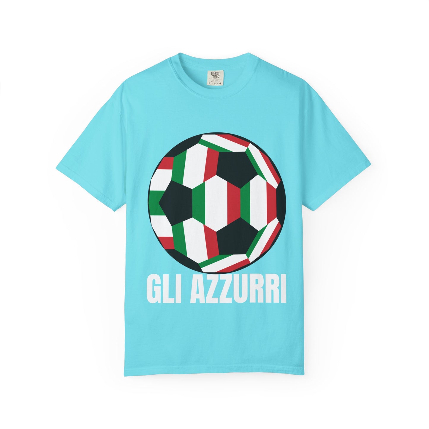 Gli Azzurri Fan Specialty Soccer Ball Design T Shirt