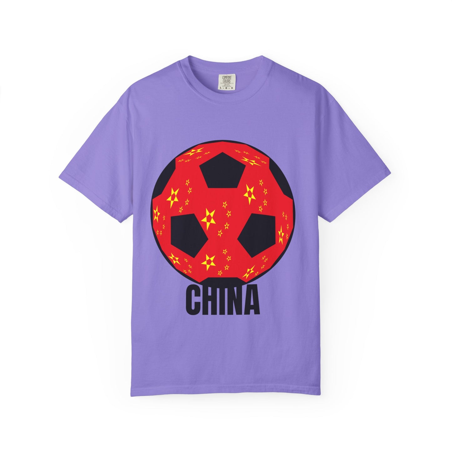 China Fan Specialty Soccer Ball Design T Shirt