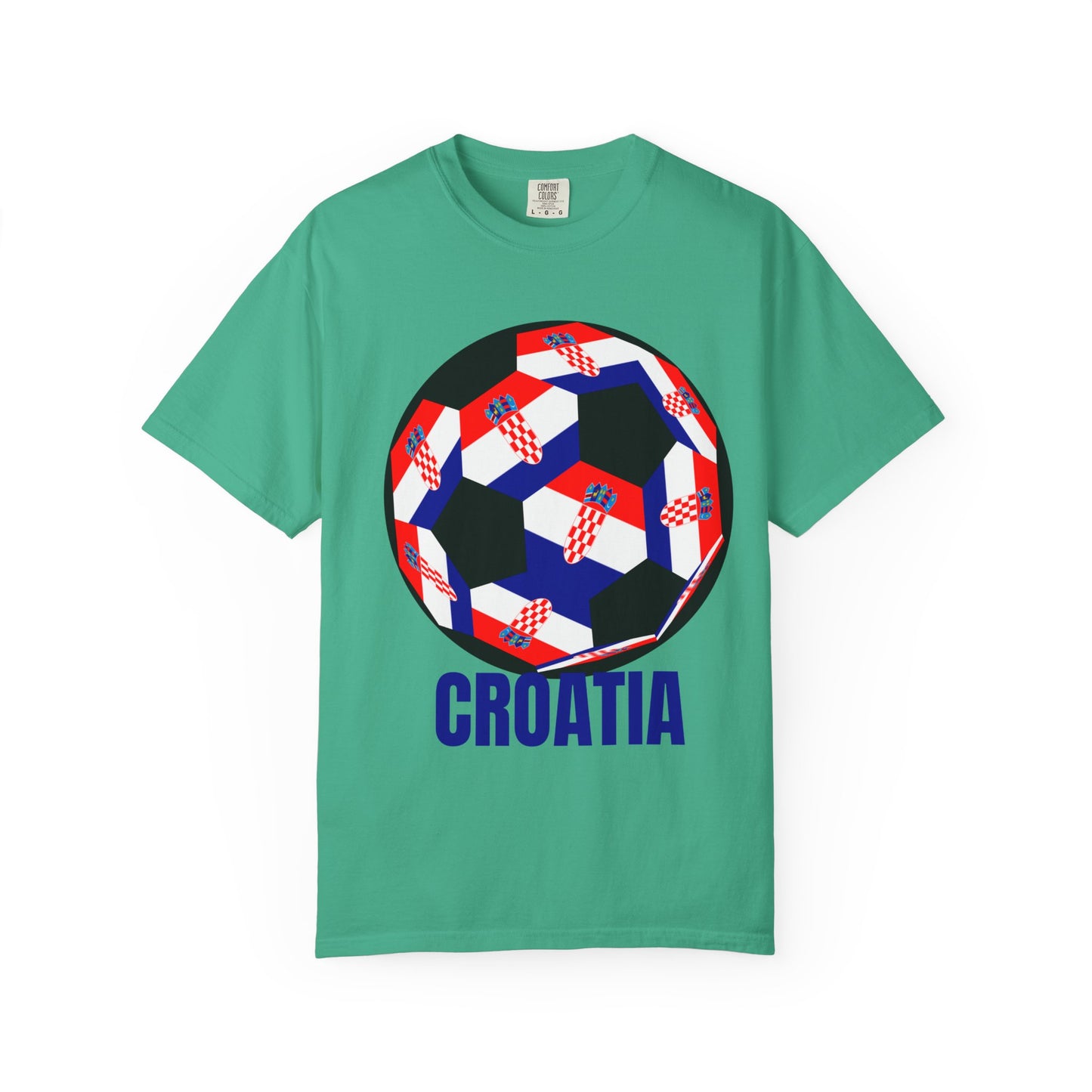 Croatia Fan Specialty Soccer Ball Design T Shirt