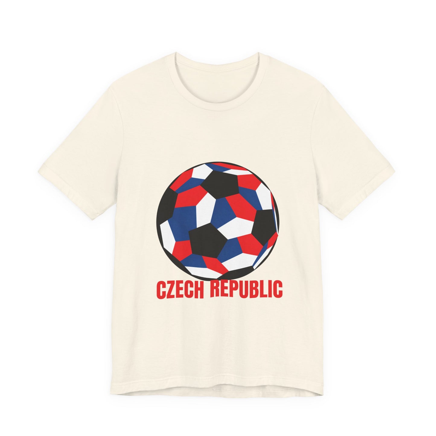 Czech Republic Fan Specialty Soccer Ball Design T Shirt