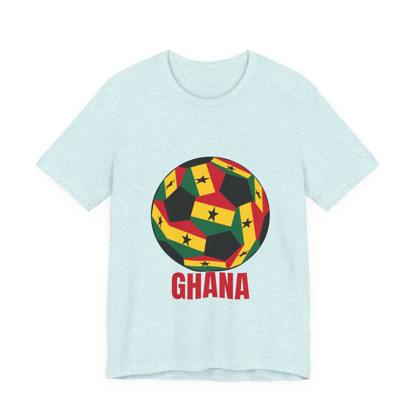 Ghana Fan Specialty Soccer Ball Design T Shirt