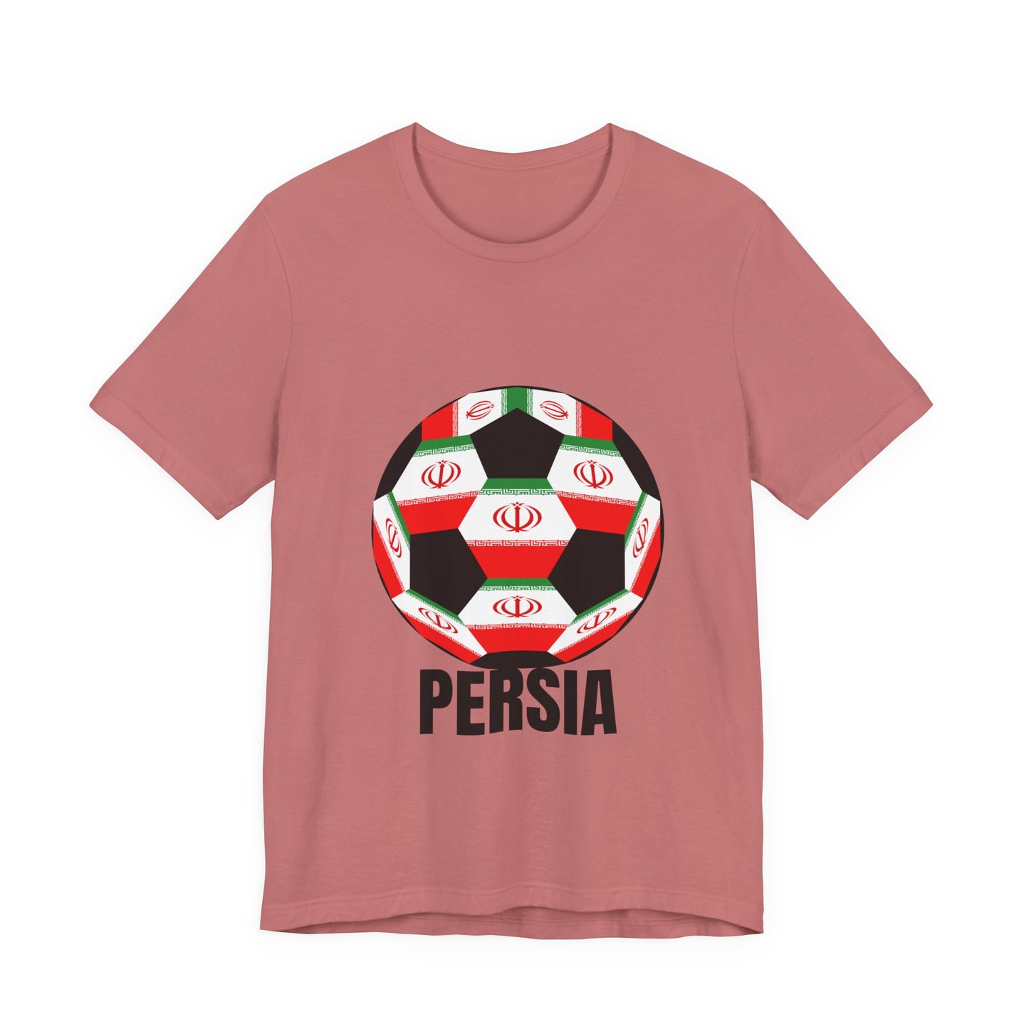 Persia Fan Specialty Soccer Ball Design T Shirt