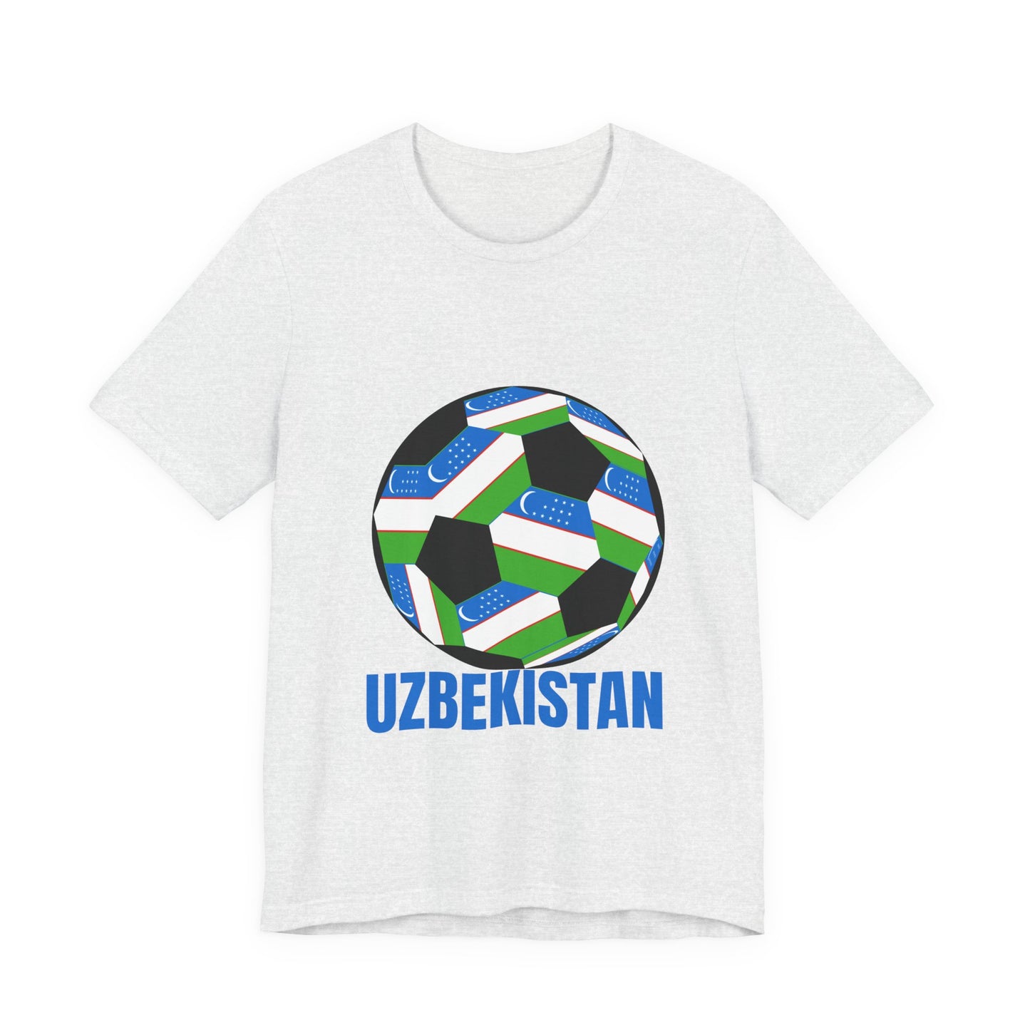 Uzbekistan Fan Specialty Soccer Ball Design T Shirt