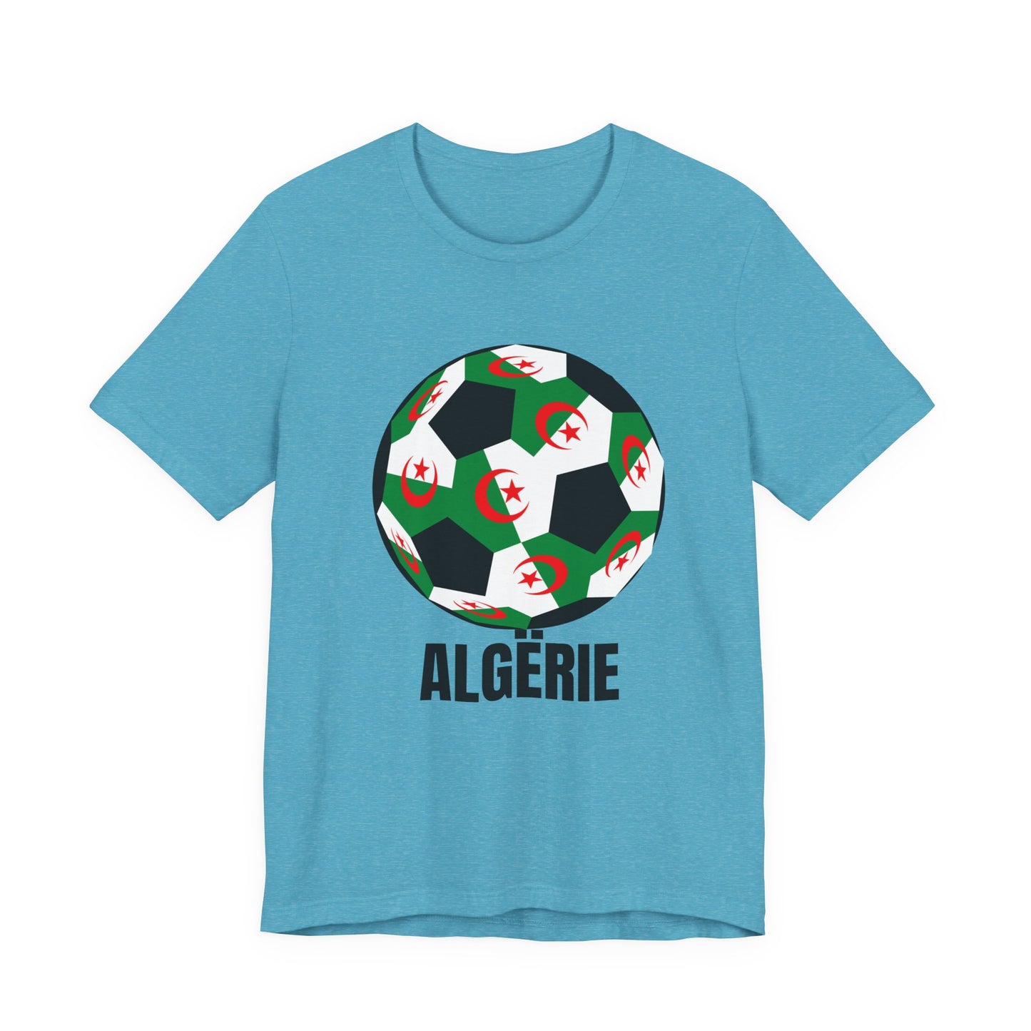 ALGËRIE Fan Specialty Soccer Ball Design T Shirt