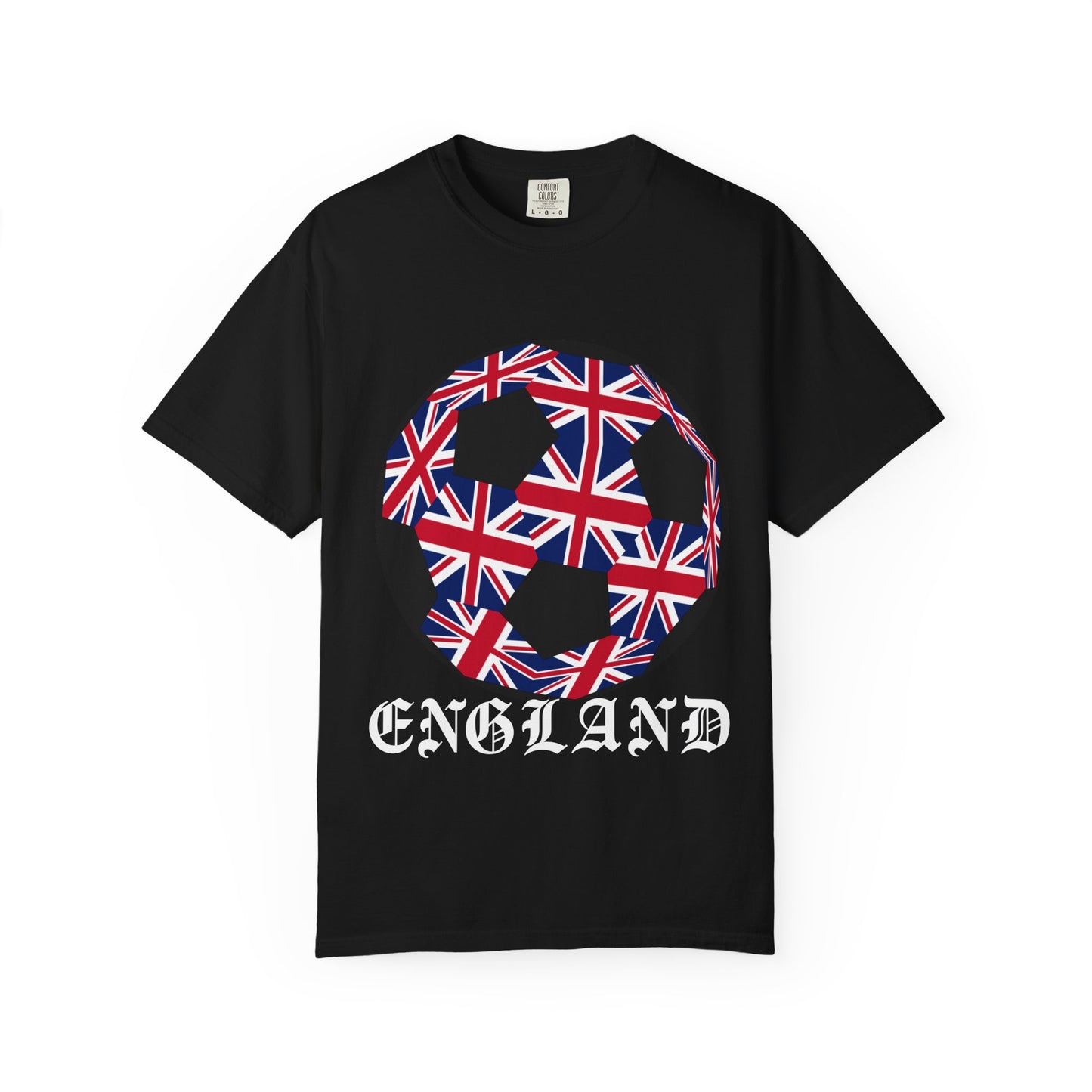 Old English Style Specialty Soccer Ball Design T Shirt